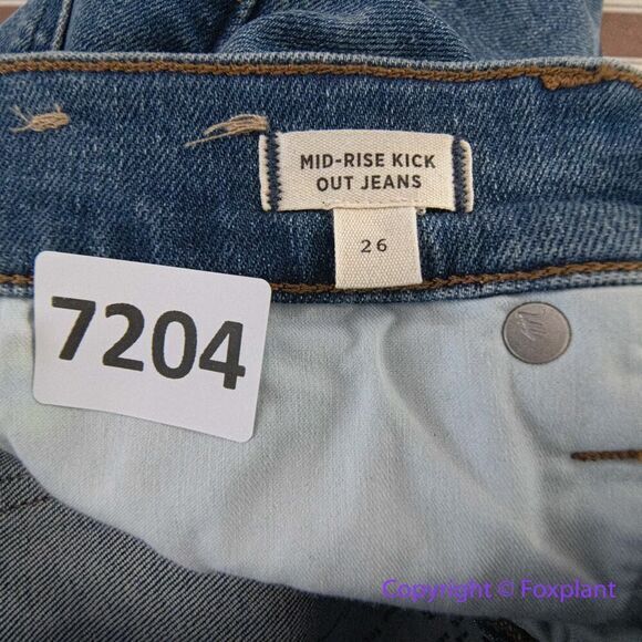 New! Madewell mid‎ rise kick out jeans, size 26 - Picture 10 of 12